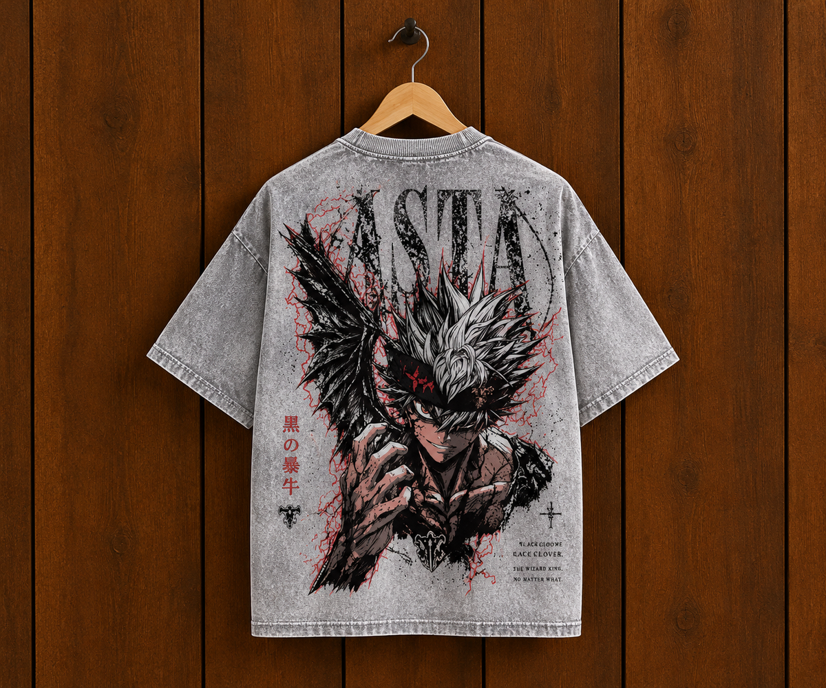 Camiseta Asta Black Clover Vintage