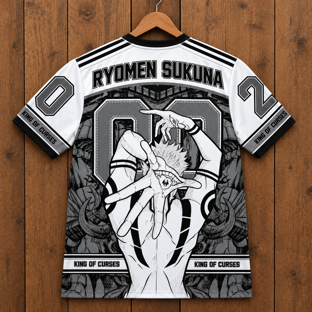 Camiseta Sukuna Jujutsu Kaisen con Ryomen Sukuna de cuerpo entero