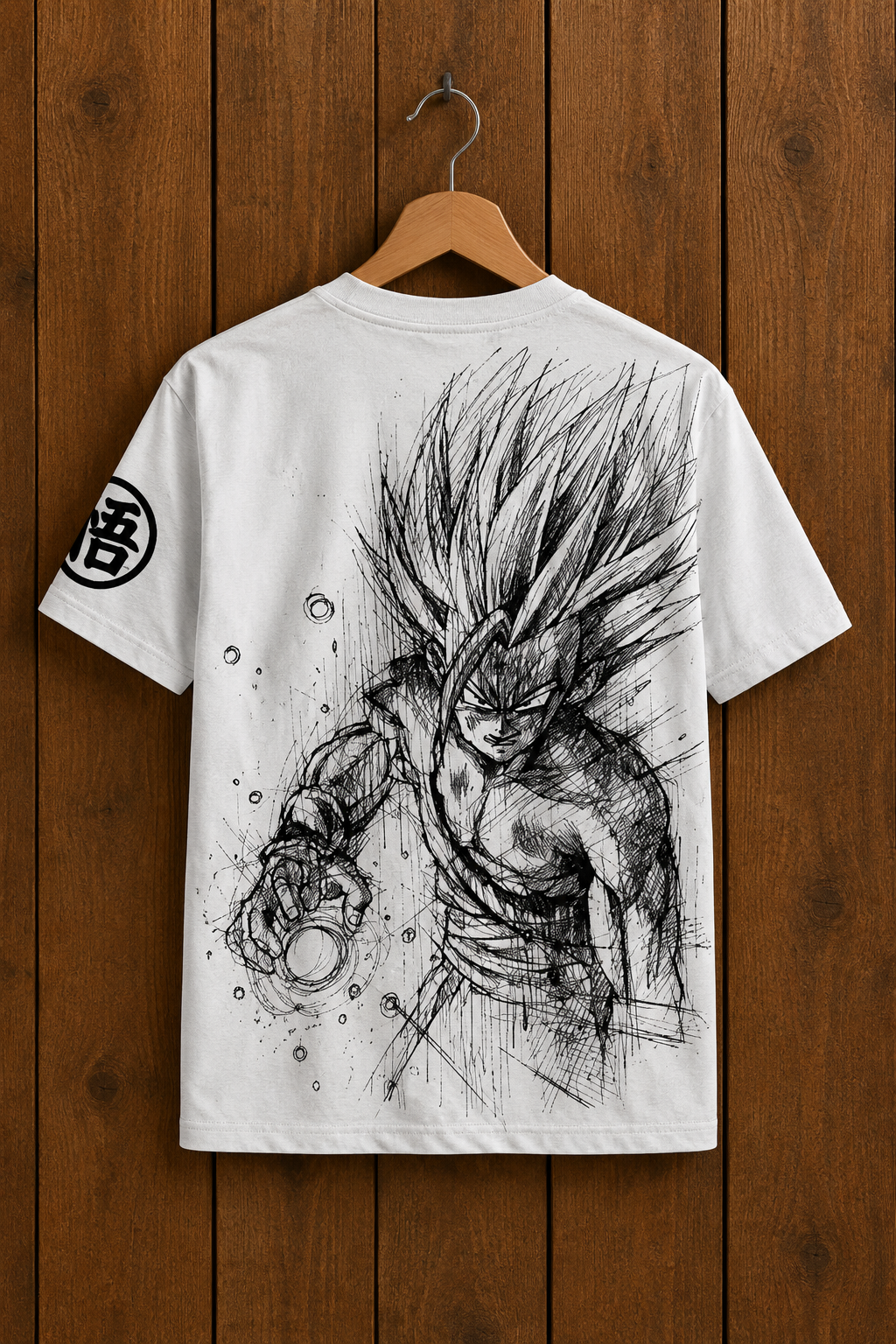Camiseta Son Goku Boceto