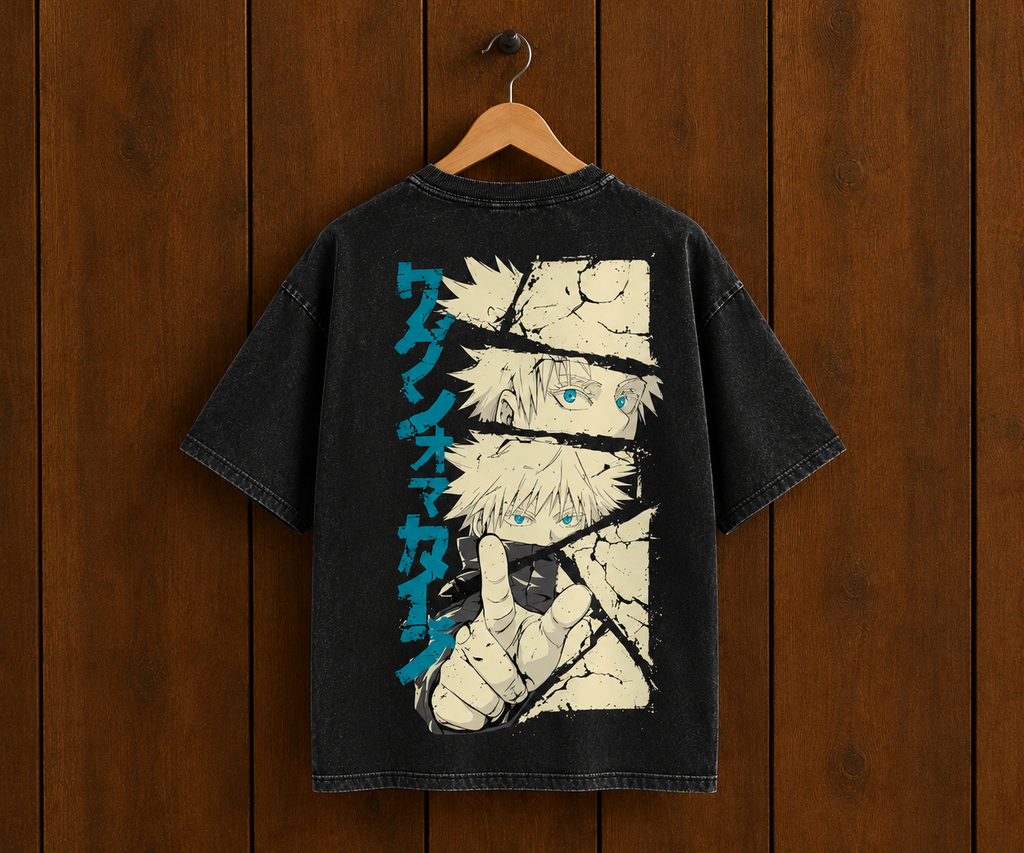 Camiseta Gojo Oversize