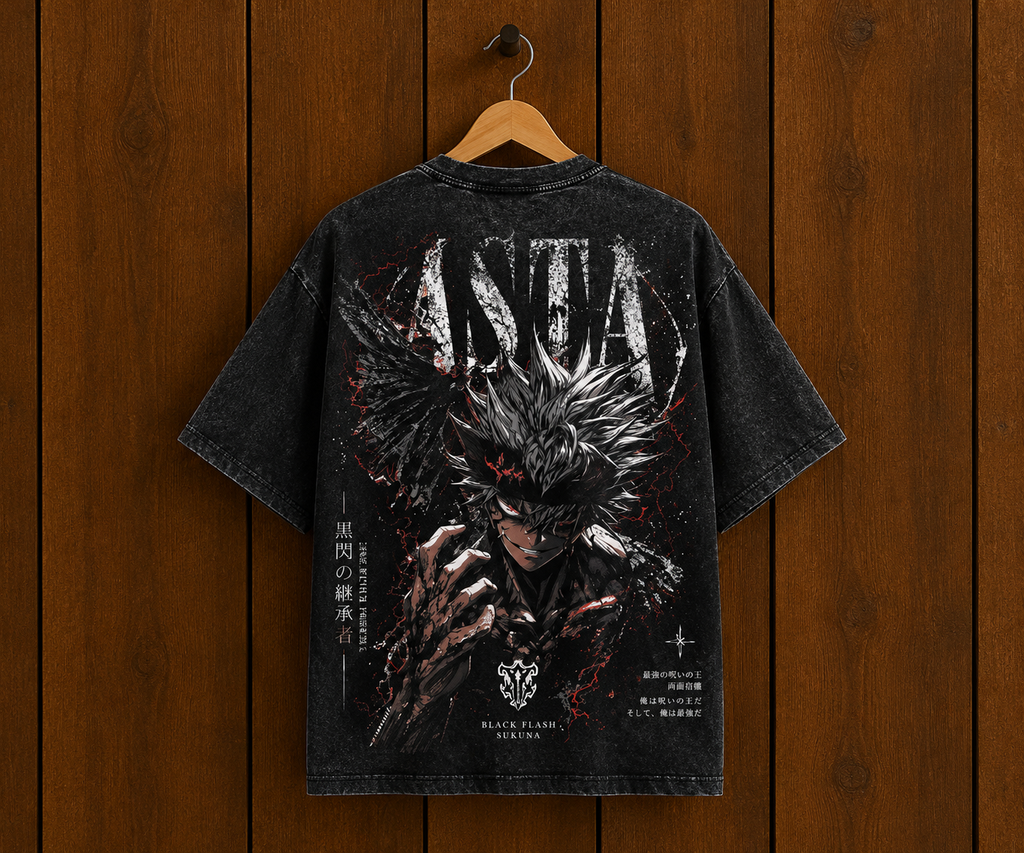 Camiseta Asta Black Clover Vintage