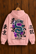 Sudadera Tokyo Dragon rosa - espalda